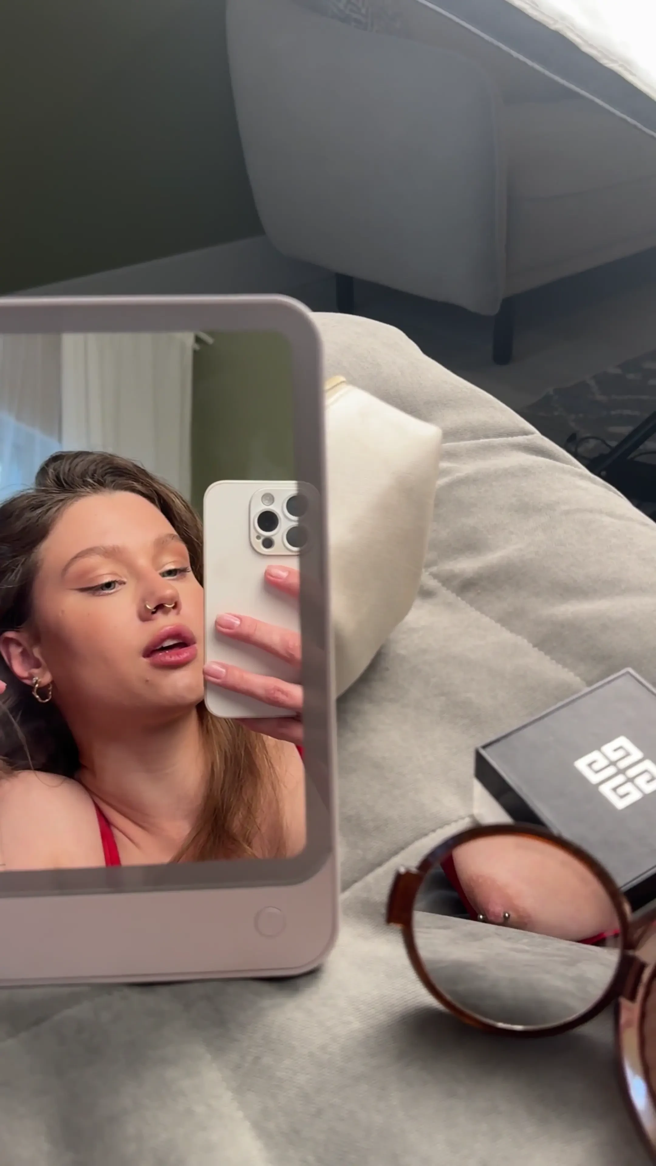 Sometimes the best views are in the corners fyp tease mirror cuute 