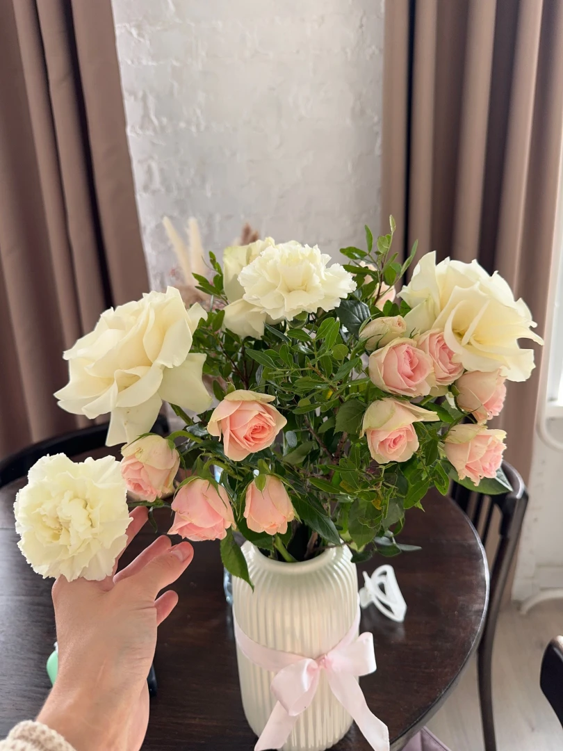 When you get flowers the world gets a little brighter 