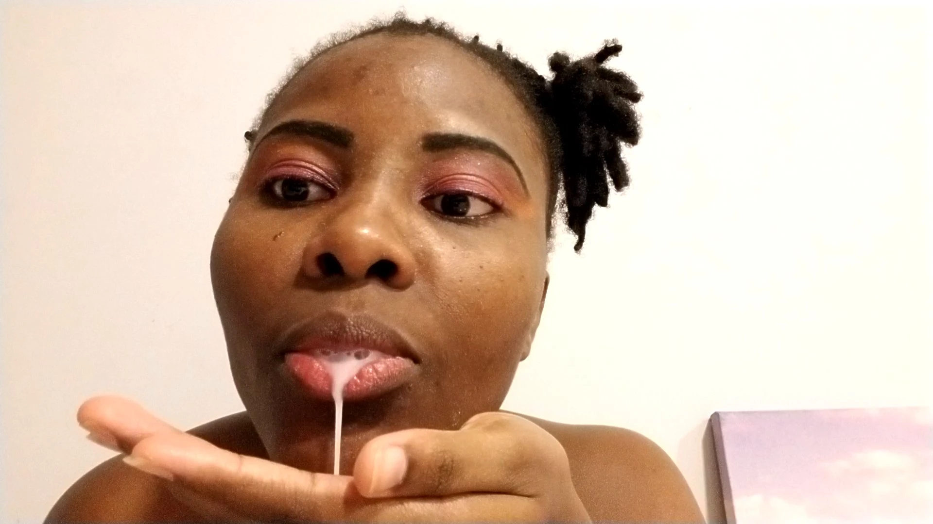 Watch me breastfeed myself right from my boobs part 1 