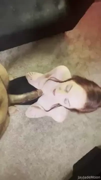 On my knees spitting on his cock like a good wife 