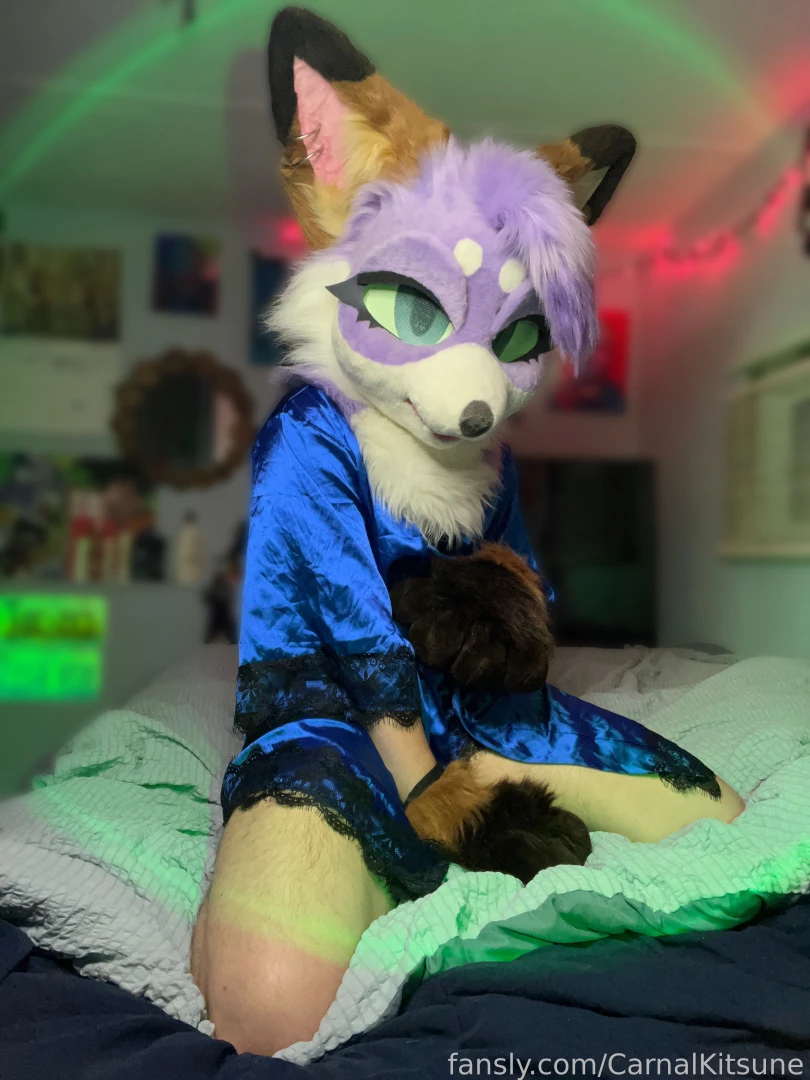 Kitsune boy trying to seduce you furry murrsuit murrsuiter softsuiter 