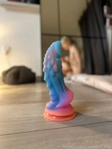 We ride this dragon dildo like crazy girls 3 handjob we know you like