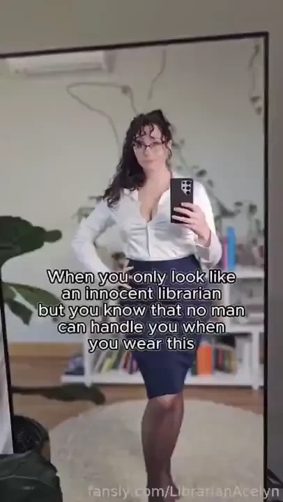 It s the white lingerie does it every time librarian naughtylibrarian 