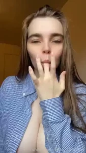 Come let me suck your fingers mmm fingersucking tongueout drool ahegao