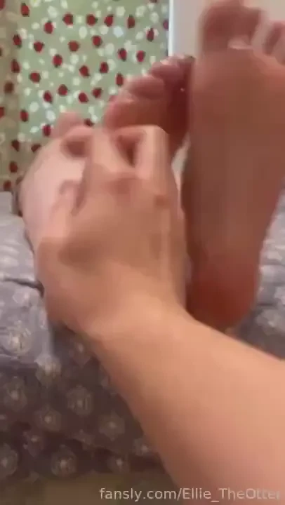 Watch my long oiled feet get tickled up close soft wrinkly soles and 