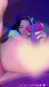 Sexy mermaid teases you with her holes and then fucks hard with the