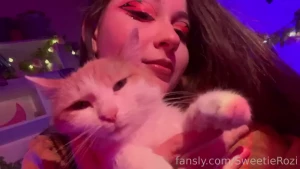 My kitty cupcake doesn t really like it when the camera lens is