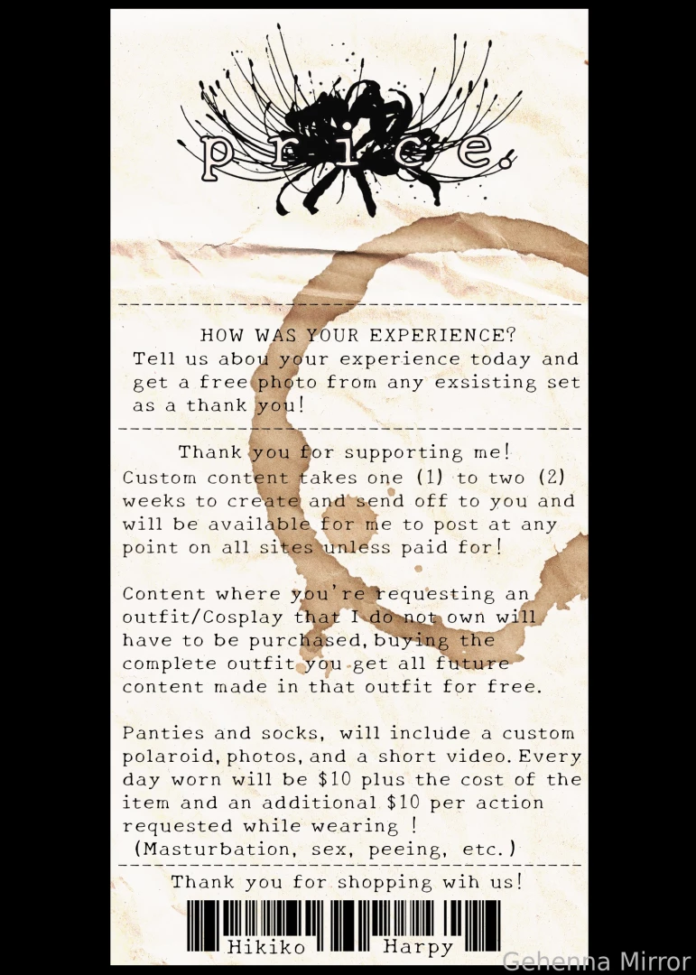 - n e w - m e n u - - reminder get a 10 discount when subscribed to part 1 