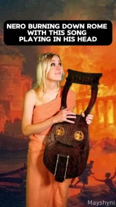 The mad emperor emperor nero is known to the public for his crazy act