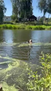 Finally got to go outside to the little river i have close and have a part 2