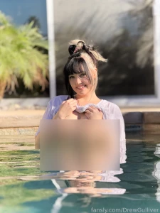 Nothing like a nice dip in the pool while wearing nothing but a white part 2