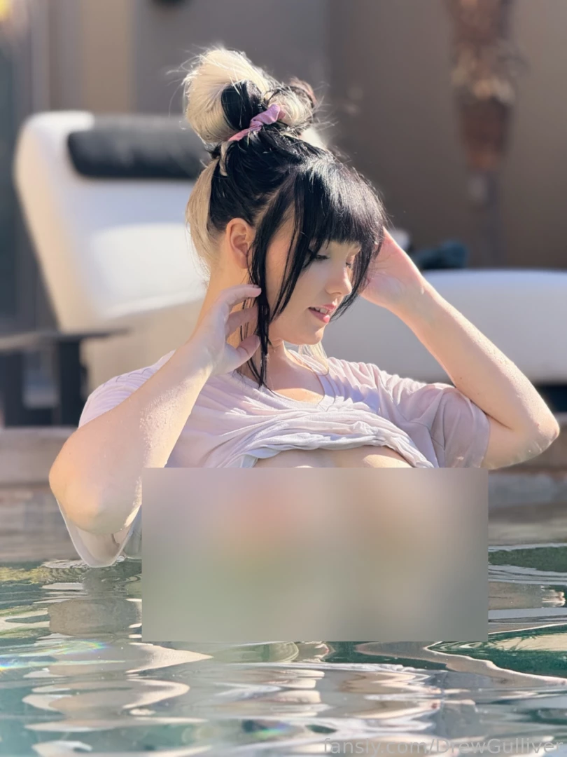 Nothing like a nice dip in the pool while wearing nothing but a white part 3 