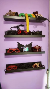 New mask shelves are up i m hyped for my irl cumback this friday kirap