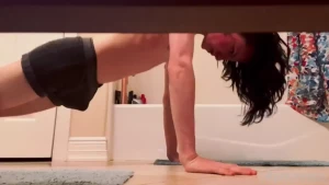 Push-ups make me sweaty everywhere
