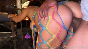 Love getting bent over and fucked good qos bbc hotwife lingerie milf