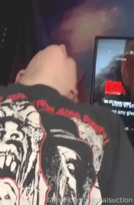Sucking dick while he squeezes my head with his thighs gargling the part 1 