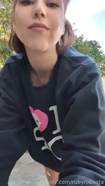 Raises eyebrows fyp outdoors public cute sex booty pussy shorthair 