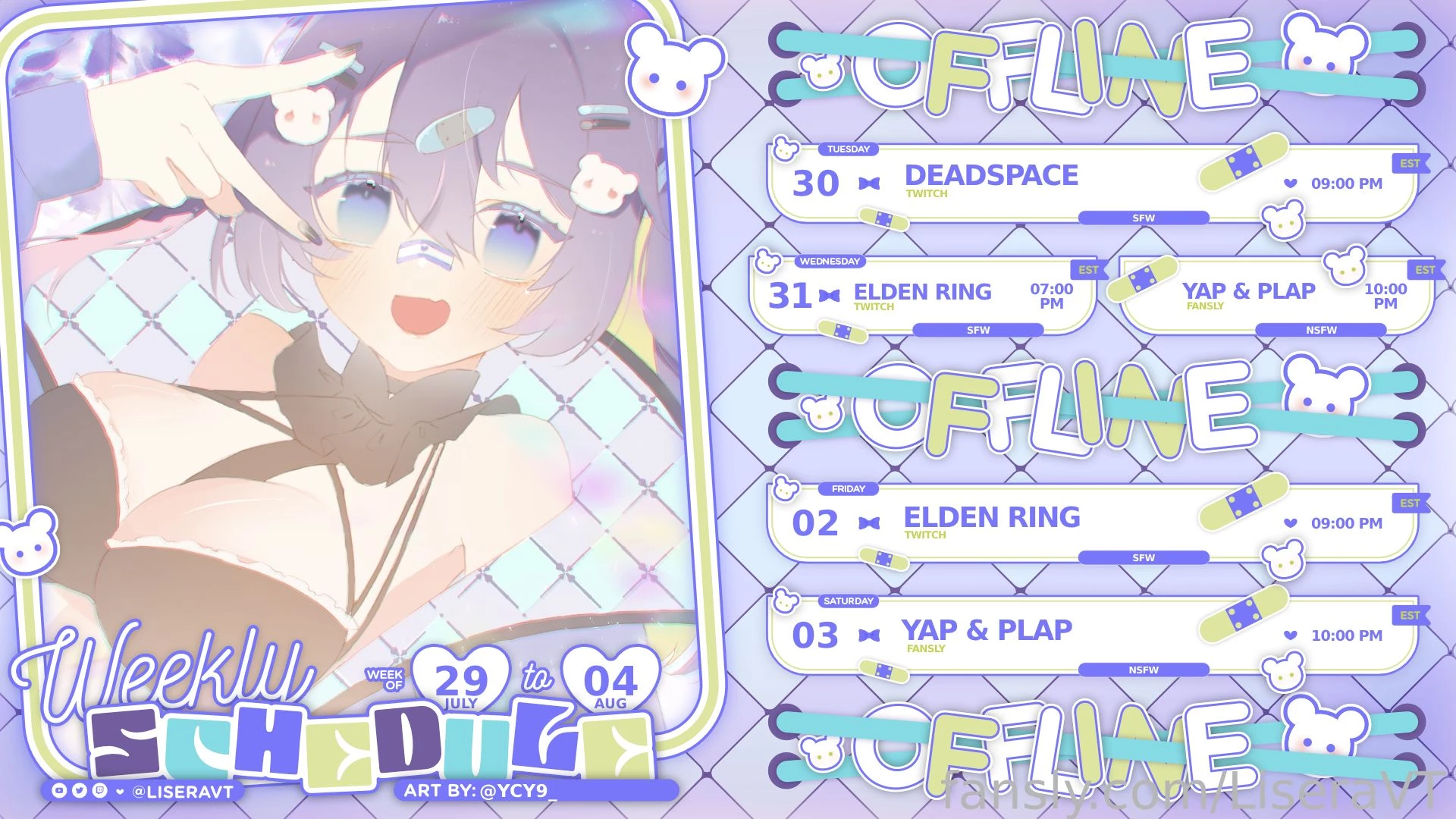 Lets have another great week i ll see you cute degens here wed amp sat 