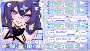 This weeks schedule looking forward to hanging out with you cute