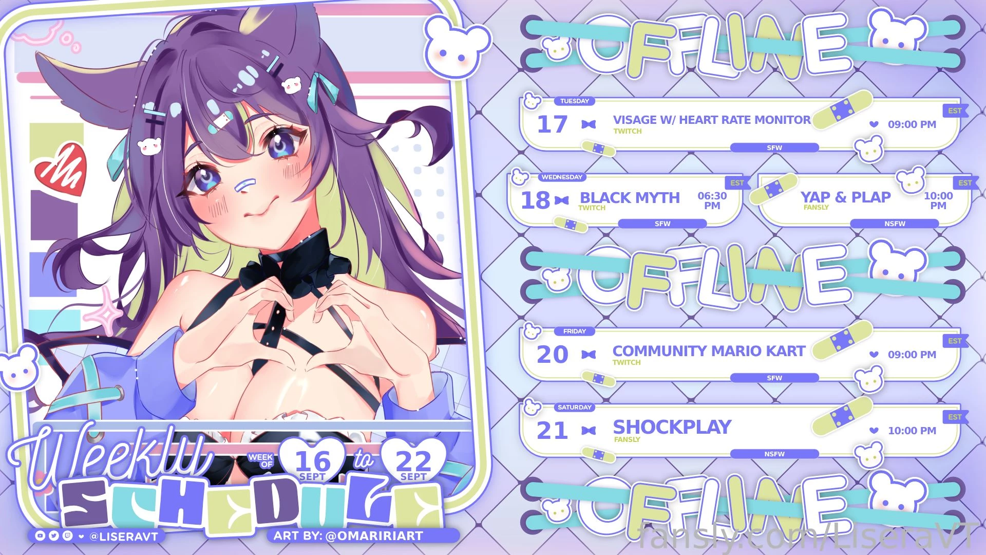 This weeks schedule for twitch i decided to finally play a horror game 