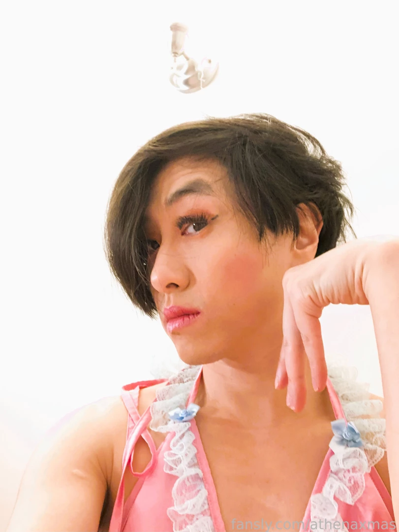 Some cute bed selfies in my frilly pink bra part 8 