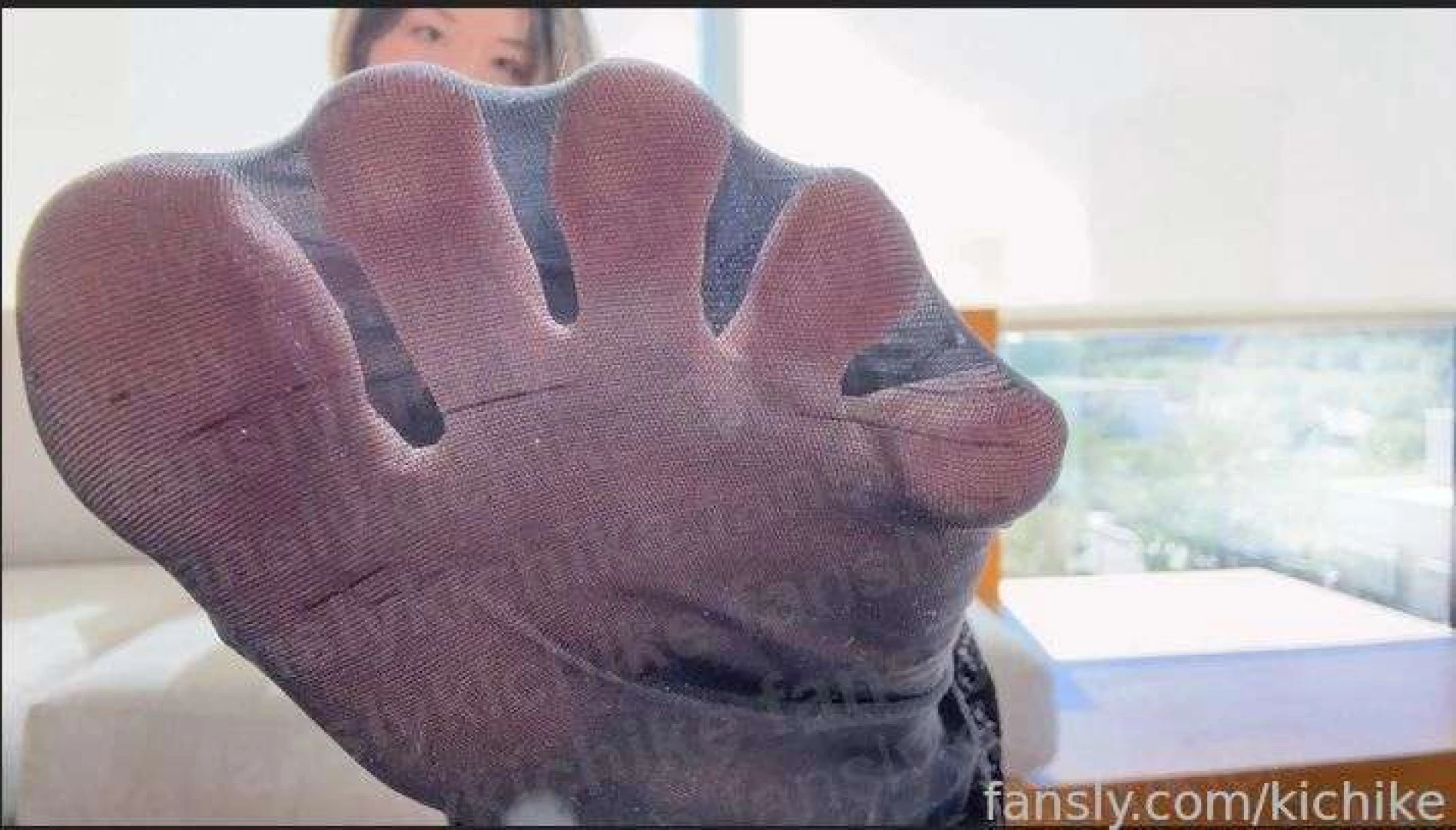 Feet nylon joi in a shiny secretary play suit i first tease you with 