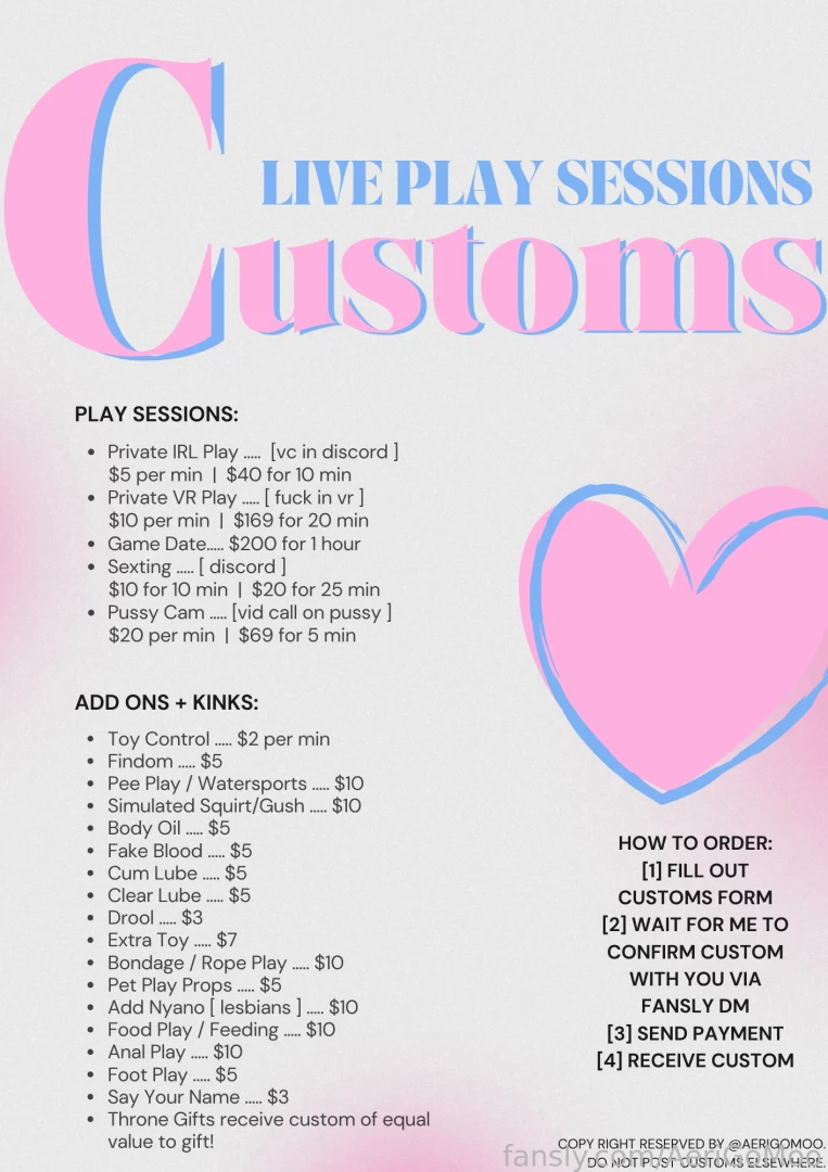 New 2024 customs menu kink friendly vtuber vr irl real time sessions part 1 