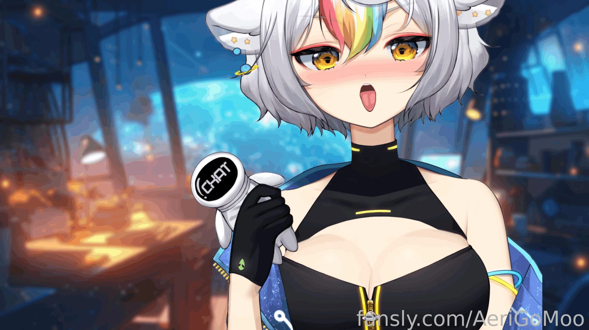 Licking all your cream up http twitch tv aerigomoo fyp lewdtuber 
