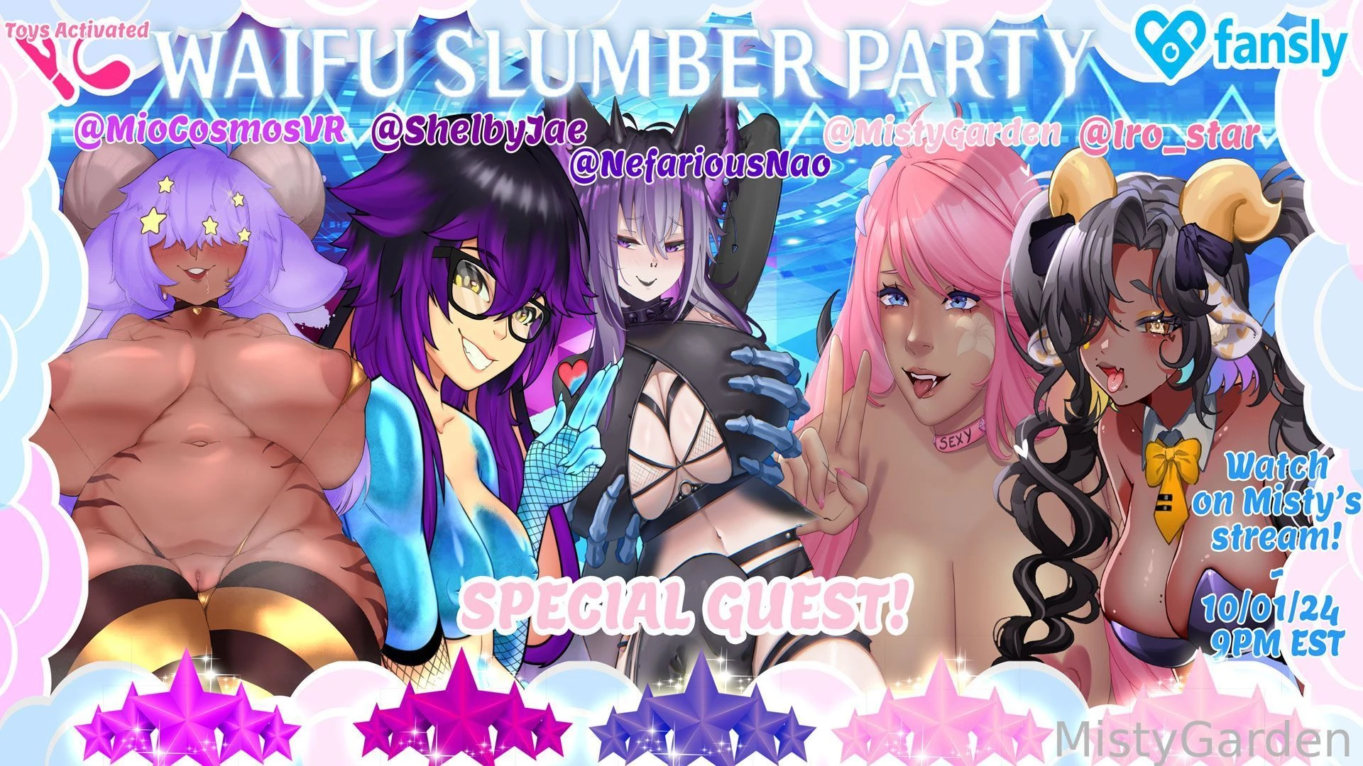 It s time for the next waifu slumber party podcast next week the 1st 