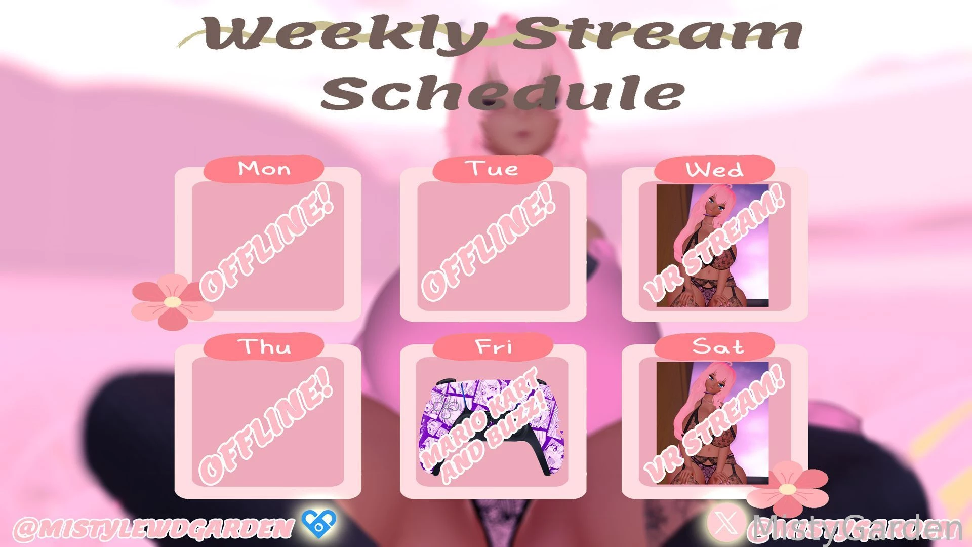 This week s stream schedule for the first time i ll start announcing 