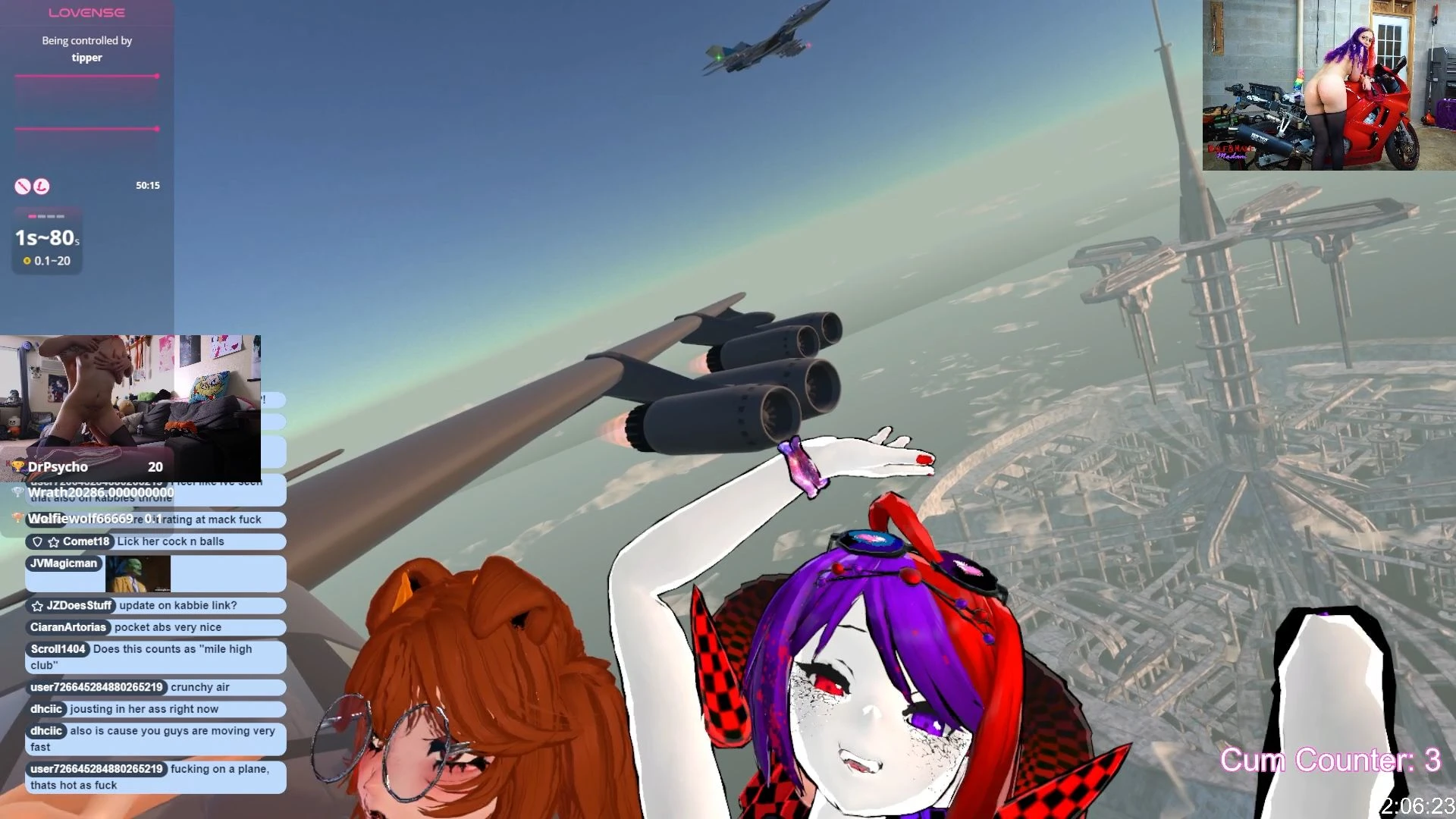 Flying planes while strapped with vibrators i came 4 times from an part 2 