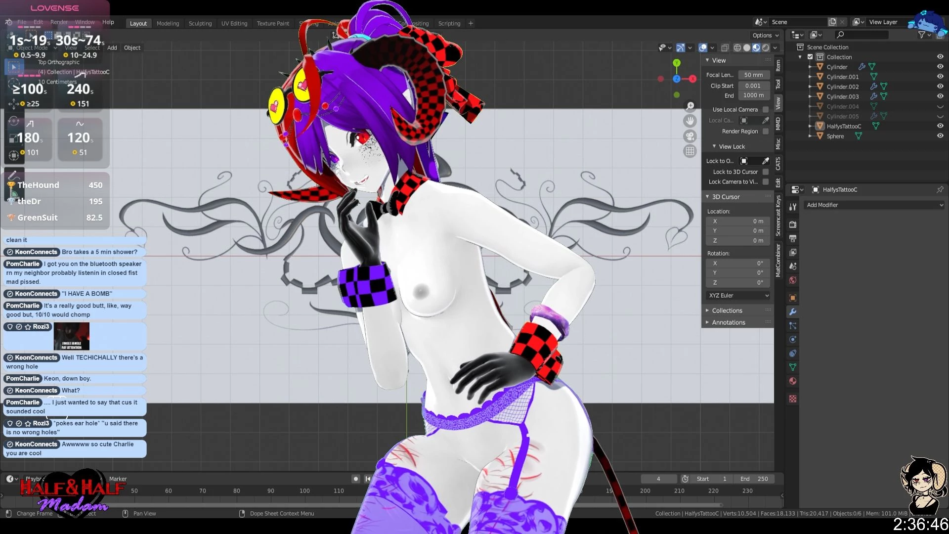 An absolute moan fest of torturing halfy vibrators and fucking her part 3 