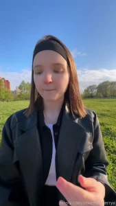 Something about the outdoors brings out my wild side teen cute sis