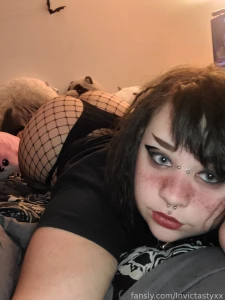 Thick goth booty always looks best in fishnets fyp goth milf fishnets