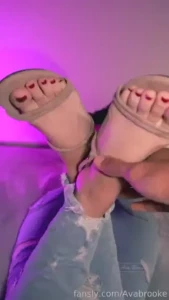 Do you approve footjobs in jeans footjob feet sandals cumshot