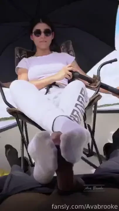 Fun day on the water footjob feet sockjob cumshot cumonfeet socks teen 