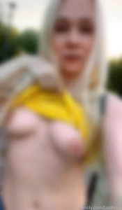 Flashed my boobs to the photographer during the shoot leafoxy