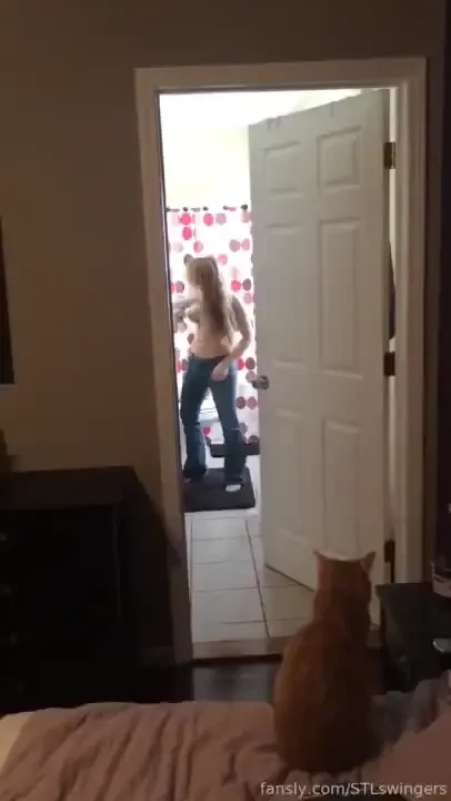 Hubby got me on film getting ready for a date with another couple guys 