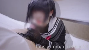 School girl uniform fetish cosplay female domination raw sex cosplay part 3
