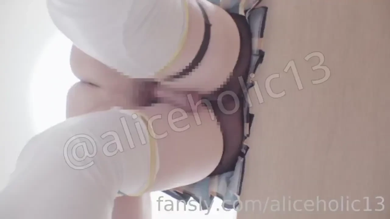 Raw fun in torn leggings 