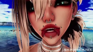 A lil tongue tease lewdtuber anime hentai roleplay mommy vixen blonde