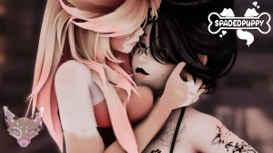 Girls loving girls co-partner spaded-puppy lewdtuber anime hentai part 1