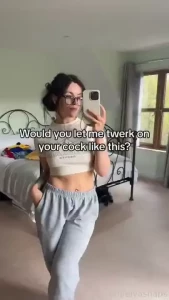 Enough ass jiggle for you twerk stockings lingerie glasses jiggle