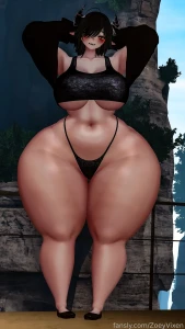 Most of eri s weight must be in those fat plump thighs and yes they part 5