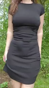 Chastity day 6 after dinner walk part 1