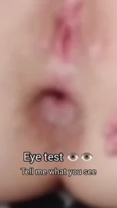 Eye test anal asshole gaping gape analgape winking pussy butthole