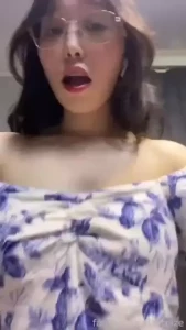 Do you wanna dance with me tonight glasses fyp egirl brunette asian