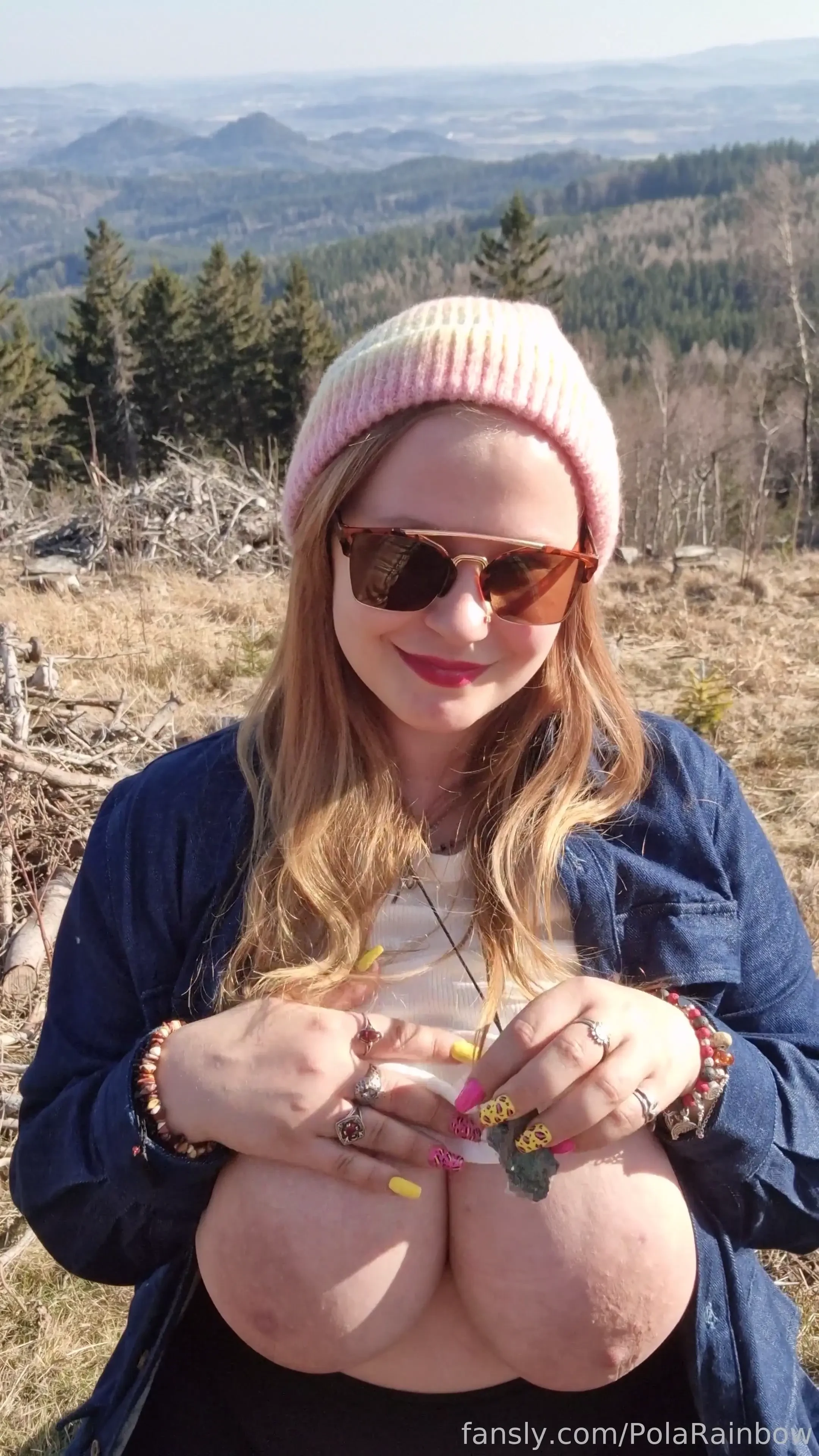 This is me again in the completely empty mountains with my lucky stone 