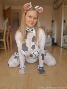 Cow cosplay today i am a cow girl with huge milkers strong thick part 1