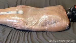 My first time mummified with plastic wrap - do you guys like it i sure